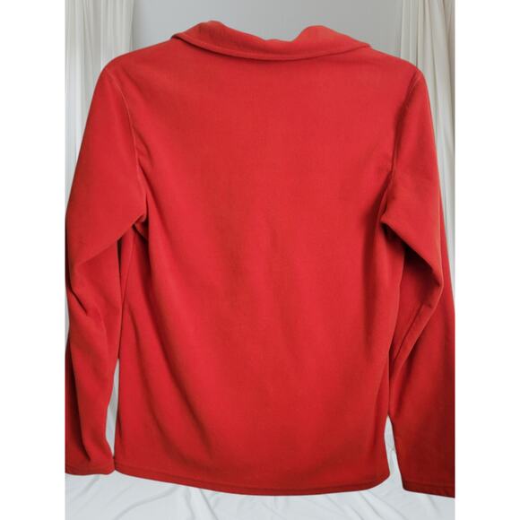 Vintage Y2K Men North Face TKA 100 Red Fleece SP Pullover Long Sleeve 1/4 Zip - Picture 7 of 12